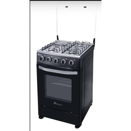 Boscon 3 GAS BURNER + 1 ELECTRIC HOT PLATE (WITH INBUILT 60L OVEN GAS COOKER)