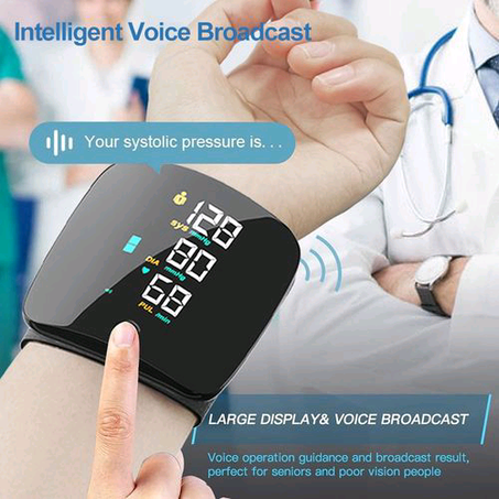Wrist Blood Pressure Monitor Digital Automatic Heart Rate