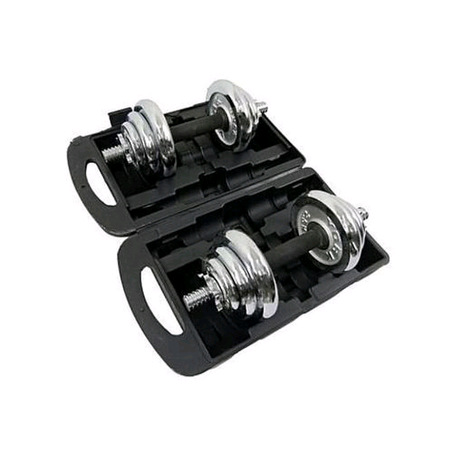 20kg Adjustable Dumbell Set With Case Of 10kg Each Hand