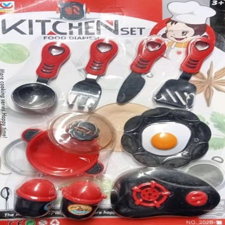 Kids Household Playset Children Kitchen Cooking Set