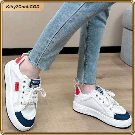 ASHION 2024 Ladies Fashion Casual Sneakers - White