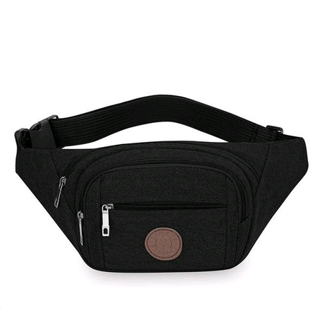 Multipurpose Unisex Waist Bag - Black