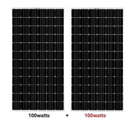 100watts 12volts Mono Solar Panel - 2pcs