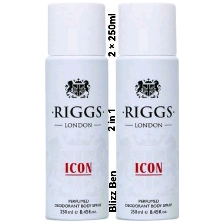 Riggs London 250ml Body Spray (Icon) - 2pcs