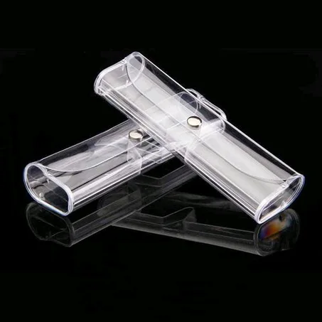 Transparent PVC Glasses Case Reading Storage Glasses Box- 2 Pcs