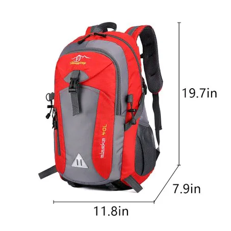 40L Outdoor Sports Mountaineering Backpack For Secondary School, Men & Women