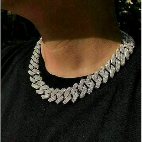 Iced Bold Men Non Fade High Quality Cuban Chain Silver