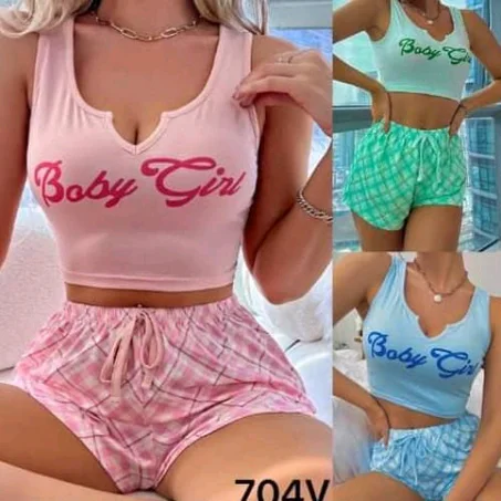 Set Ladies Night Wear - Top And Short-