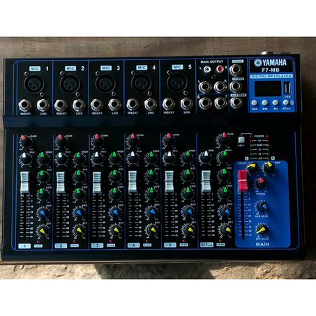 Professional 7 Channel Bluetooth Live Mixing Studio Audio Sound Mixer Console USB