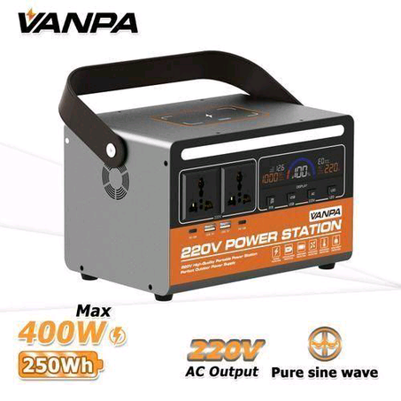 VANPA 400W Portable Power Station 250Wh battery Home&Office Backup for powering Laptops/Fan/modem