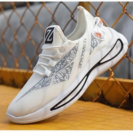 Men'S Simple Casual Sport Comfortable Outdoor Running Sneakers - Size - White