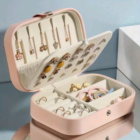 Portable PU Jewellery Box Jewelry Organizer