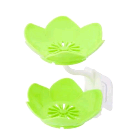 2 Layer Soap Dish Box/rack-Green