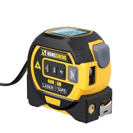 50m5m Laser Tape Measure 2in1 Digital Laser Rangefinder