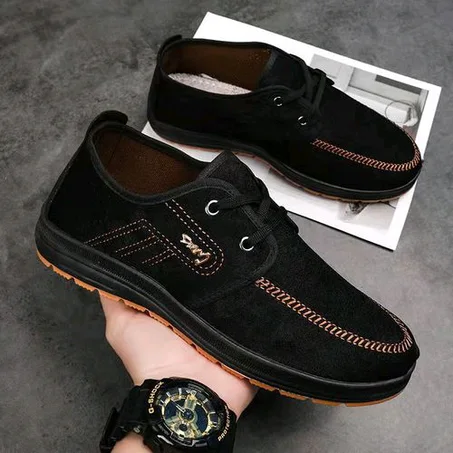Suede Mid-ankle Comfy Shoe Sneakers - Black