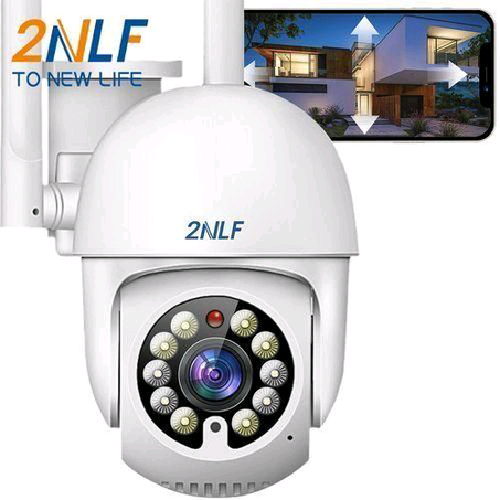 2NLF PTZ Wifi IP Camera LED Bulb Security Surveillance Outdoor