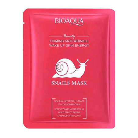 BIOAQUA Snail Extract Anti Wrinkle Brightening & Skin Firming Sheet Mask