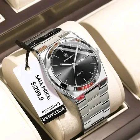 POEDAGAR Men's Business Wristwatch Top Luxury