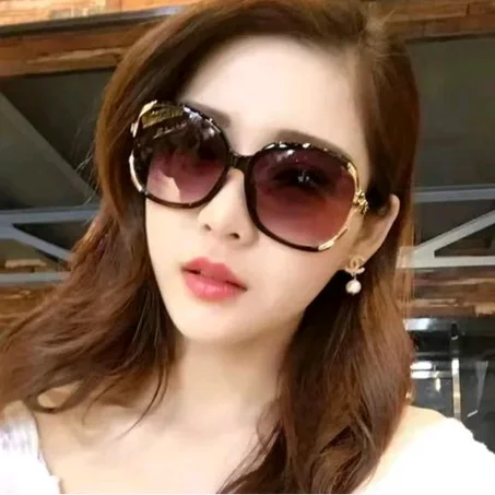 2024 Sunglasses Women Fashion Big Frame Sun Glasses
