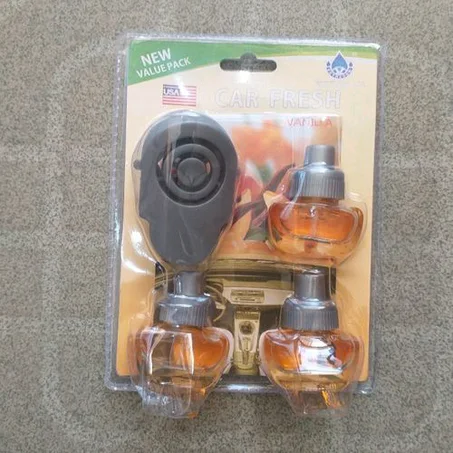 CAR FRESH AIRFRESHNER, VANILLA FLAVOUR, 3 IN 1