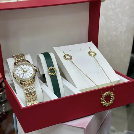 ساعة MK + سنسلة + ݣورميط