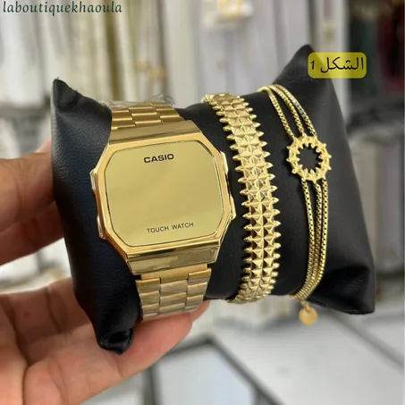 ساعة كازيو مع براسلي و جورميط