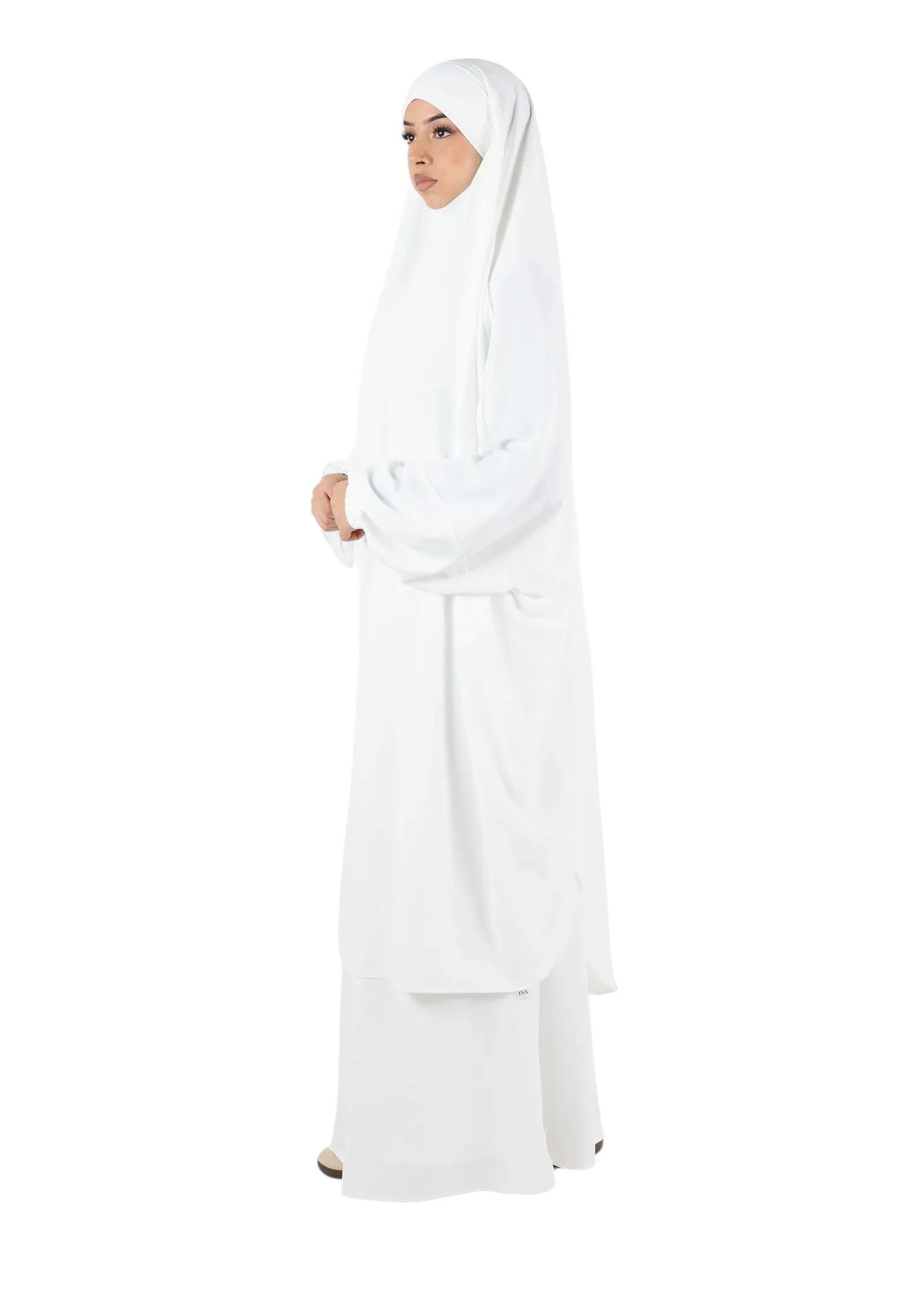 Jilbab Skirt Luxury Crepe – White