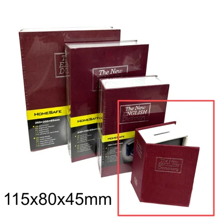 خزنة كتب من ورق الذهب مع قفل