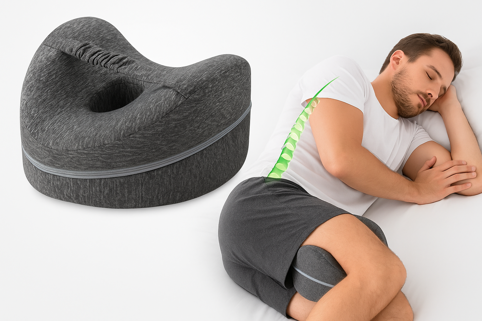 🛌 الوسادة الطبية الذكية لراحة ركبتيك وعمودك الفقري أثناء النوم