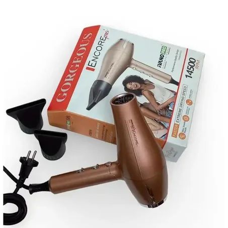 ENCORE – مجفف شعر احترافي فائق القوة مع ملحقات تصفيف متكاملة