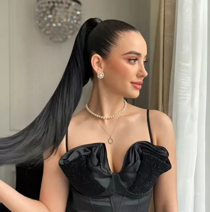 Queue de cheval   اضافة الشعر الخلفية 💖