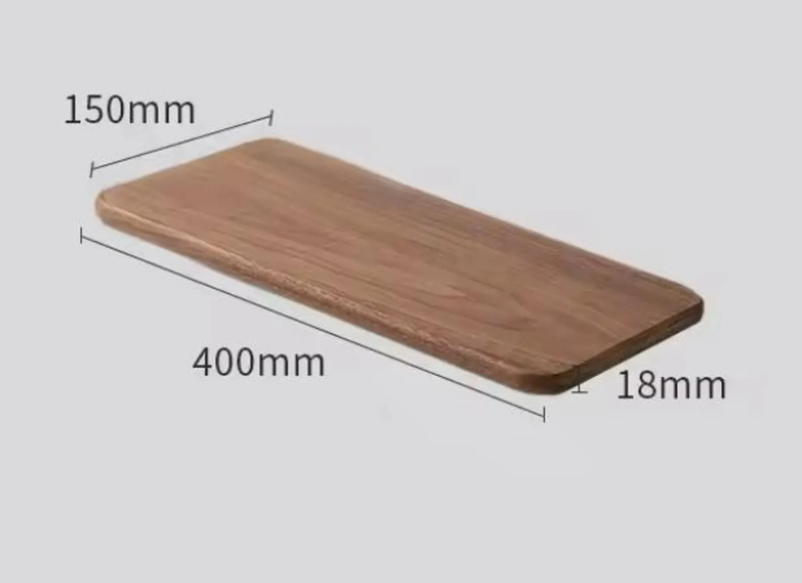 Etagère flottante en noyer noir massif