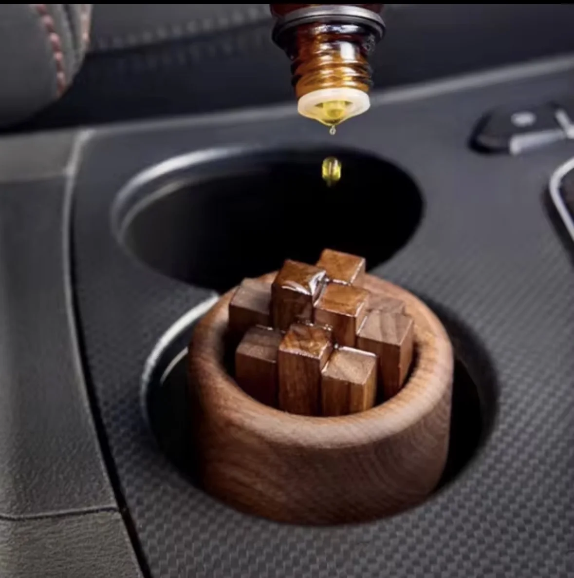 Diffuseur d'huiles essentielles en bois, bâtons d'aromathérapie, décor, extenseur de parfum en bois de noyer pour maison, salle de bains, ornement de voiture