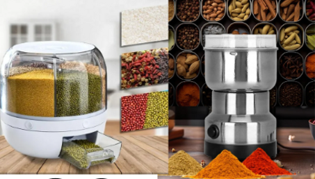 موزع الحبوب الدوار ++مطحنة كهربائية