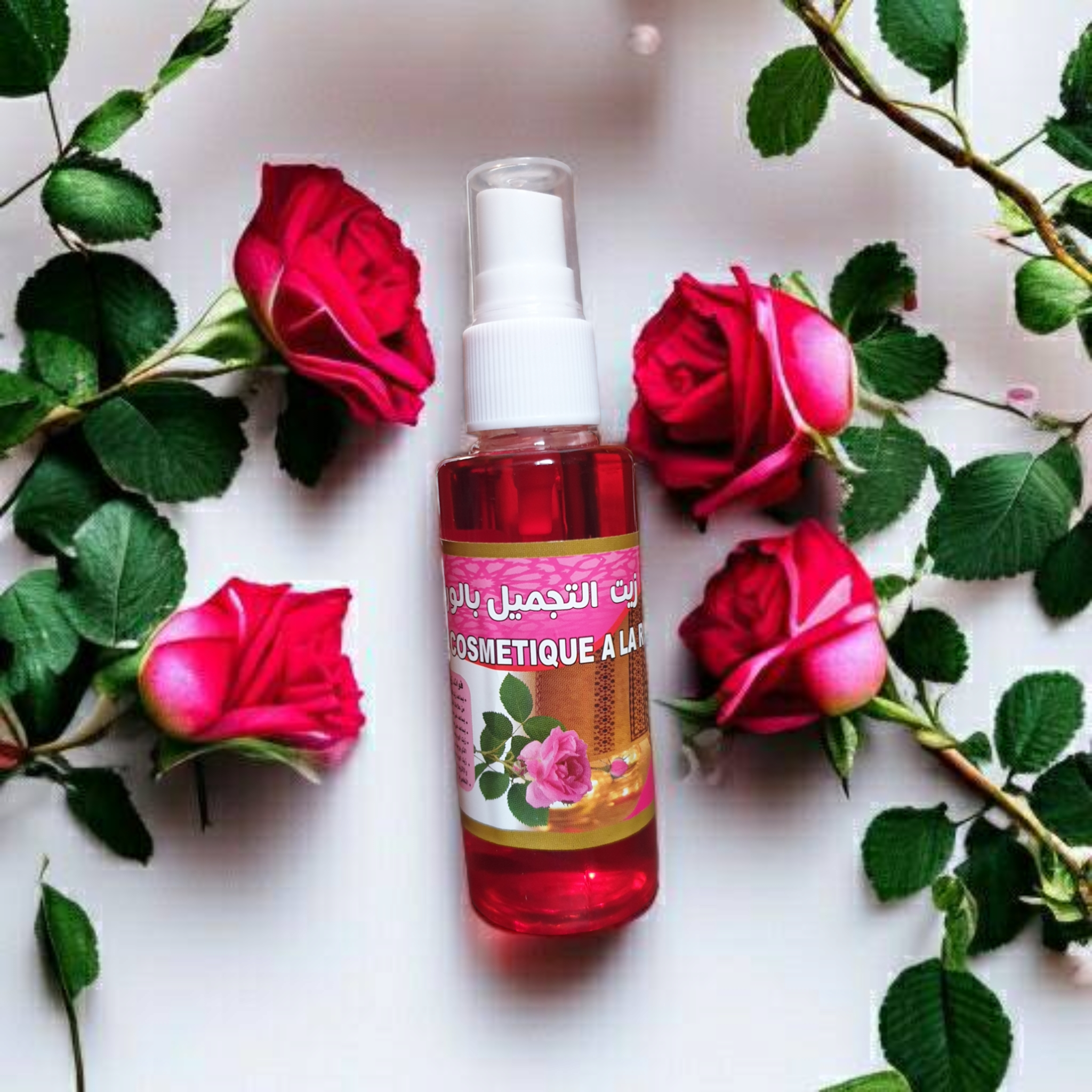ماء الورد المقطر الطبيعي - جمال وراحة - Eau de Rose Naturelle - Beauté & Bien-Être