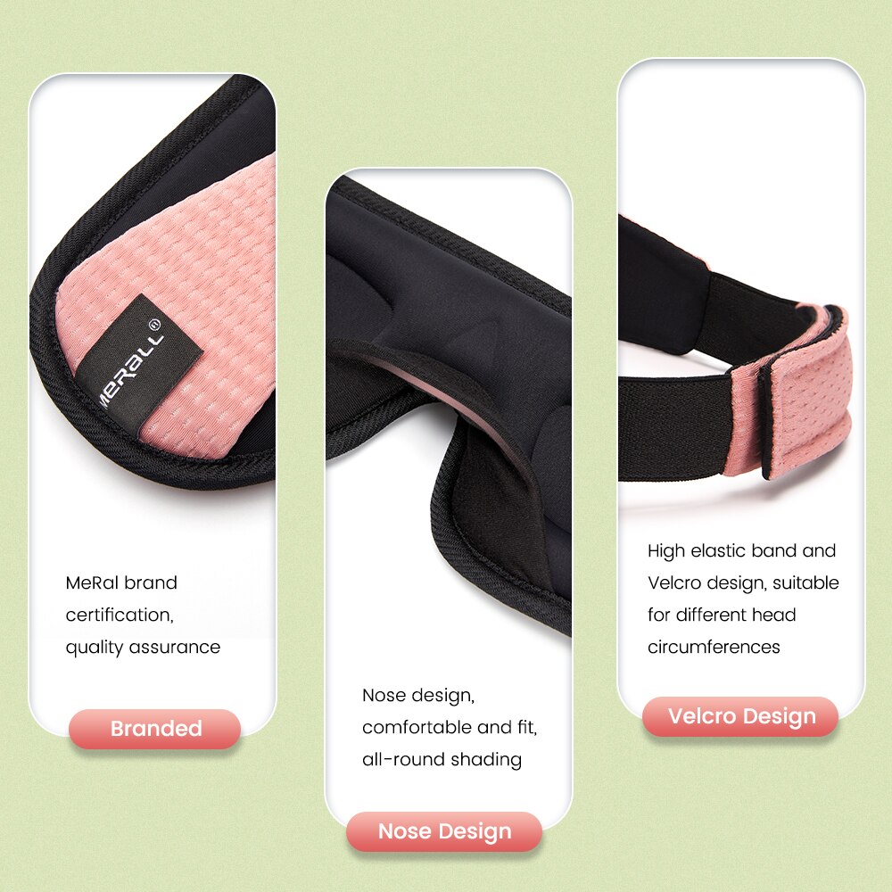 قناع العيون للنوم والسفر ناعم و مريح للعينين