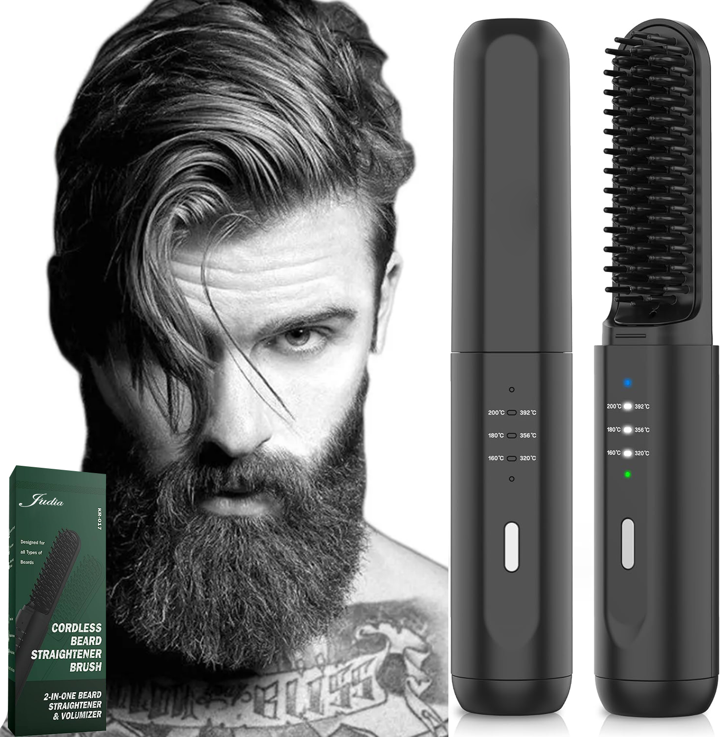 فرشاة فرد شعر اللحية من جوديا لتمليس شعر اللحية