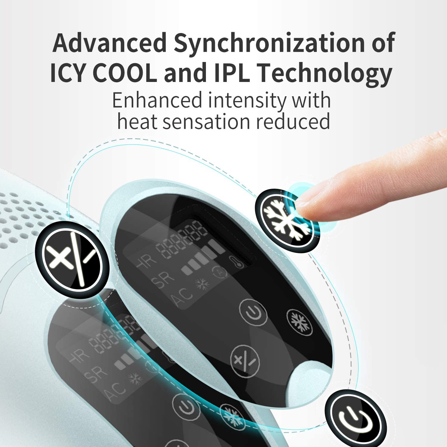 جهاز ازالة الشعر بالثلج للنساء والرجال 3 في 1