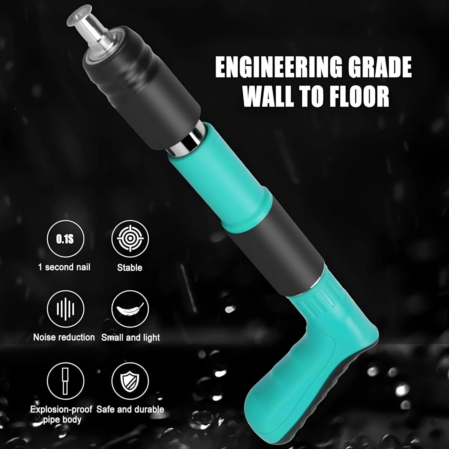 مسدس المسامير الصلب الحديث | بديل الشنيور للخرسانة والحوائط (+ 20 مسمار)