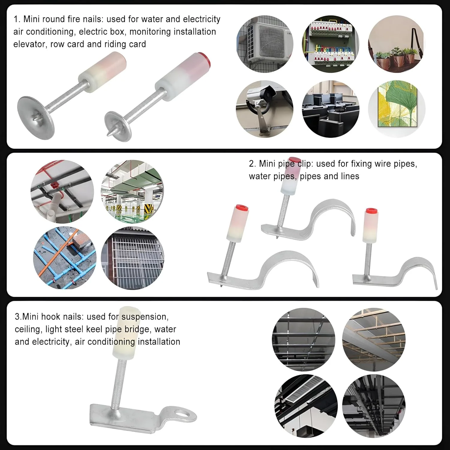 مسدس المسامير الصلب الحديث | بديل الشنيور للخرسانة والحوائط (+ 20 مسمار)
