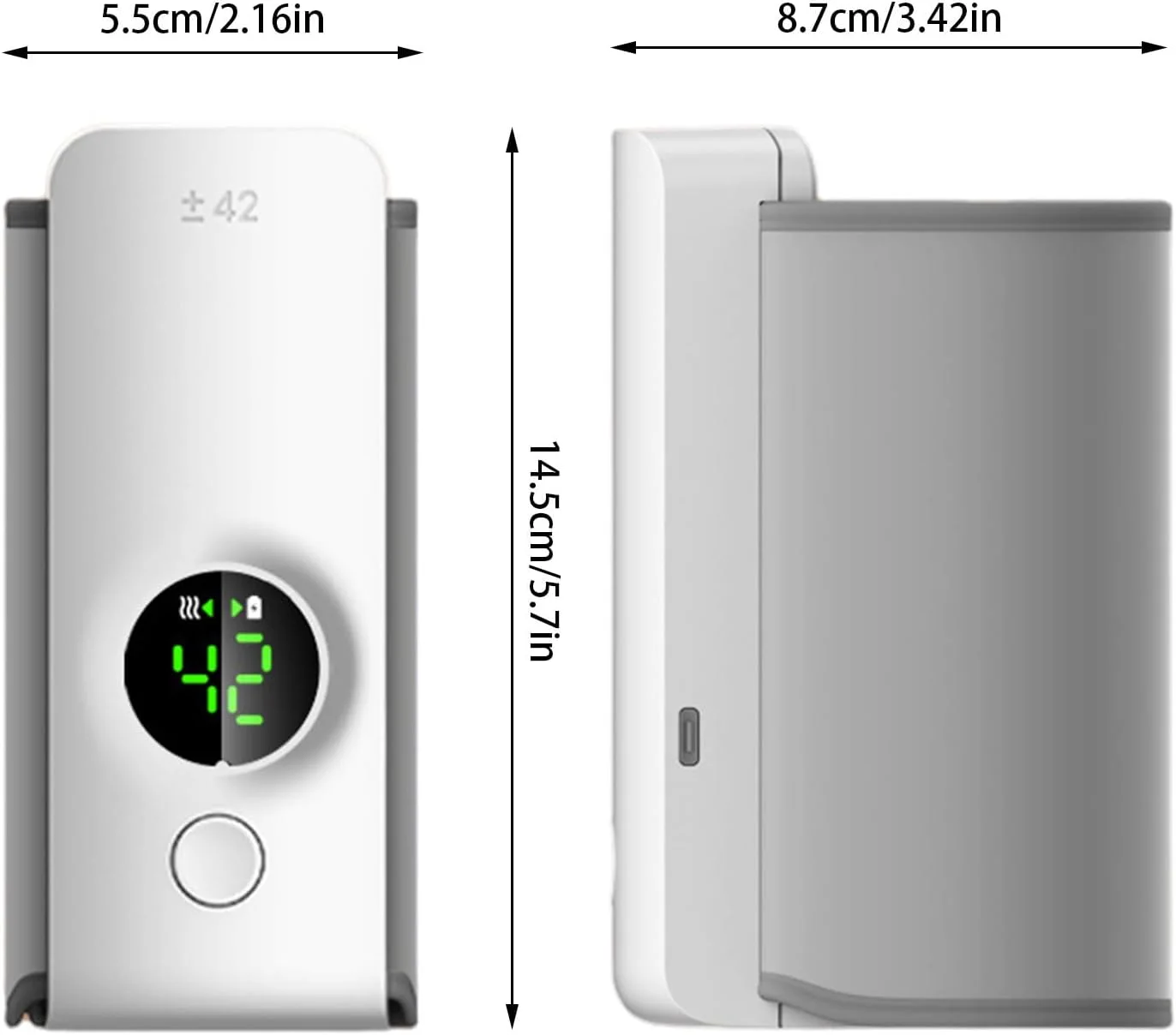 حافظ حرارة الببرونة الديجيتال | سخان رضاعات متنقل بشاشة ذكية (USB)