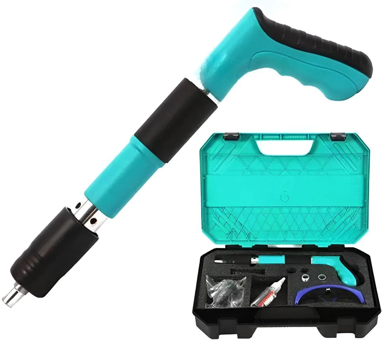 مسدس المسامير الصلب الحديث | بديل الشنيور للخرسانة والحوائط (+ 20 مسمار)