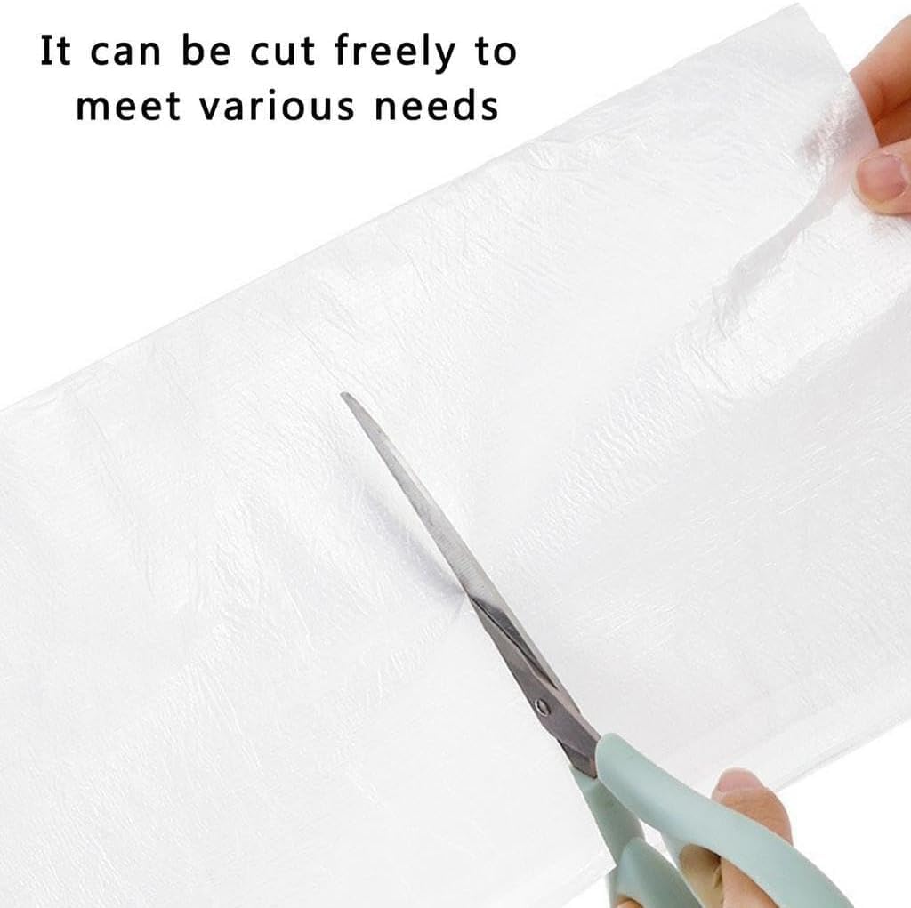 رول تغطية الأثاث العملاق (بشريط لاصق) - حماية 20 متر × 2 متر عرض