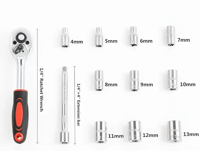 طقم مفك سيستم ولقم 21 قطعة متعدد الرؤوس - للفك والربط السريع لكافة أنواع المسامير