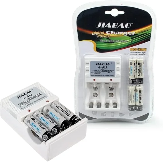 عرض التوفير الذكي: شاحن بطاريات + مجموعة بطاريات قابلة للشحن | وداعاً لشراء الحجارة