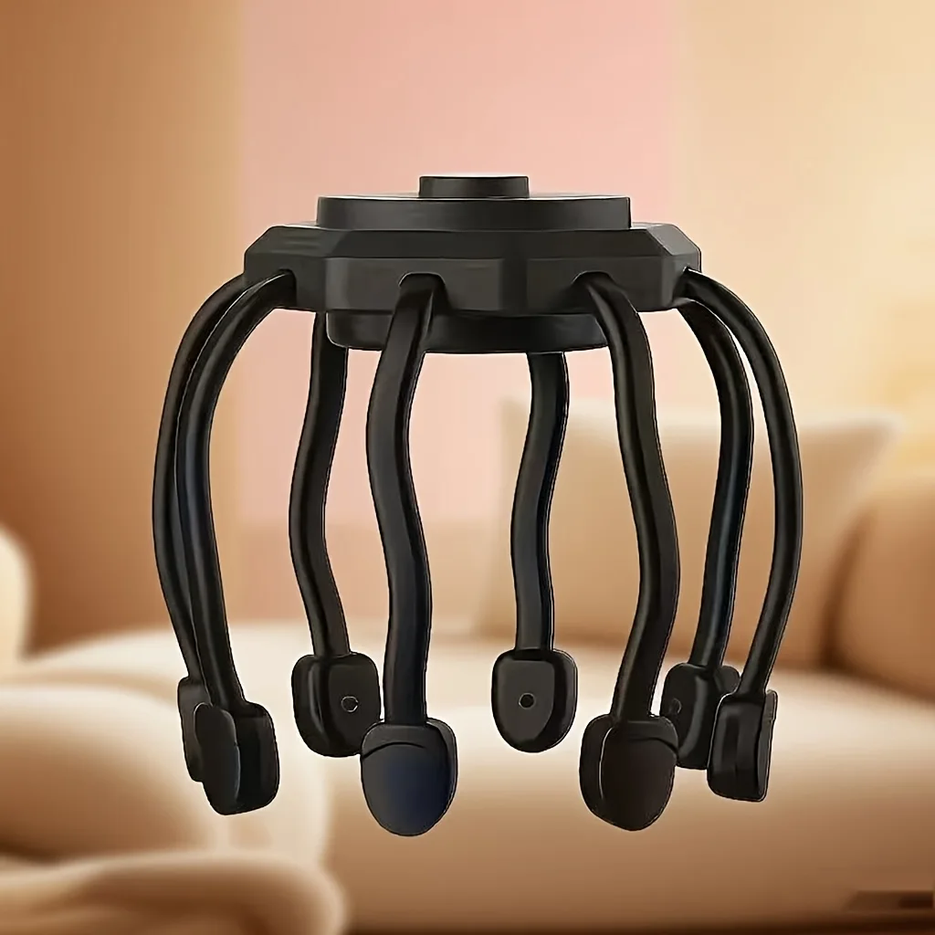 جهاز مساج الرأس الأخطبوطي (اللاسلكي) – وداعاً للصداع والأرق بلمسة زر