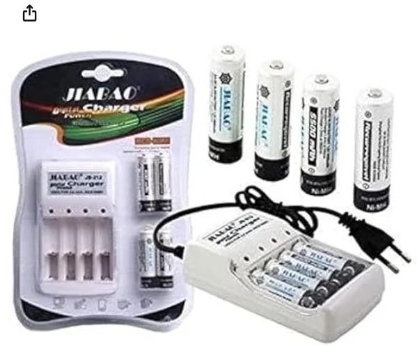 عرض التوفير الذكي: شاحن بطاريات + مجموعة بطاريات قابلة للشحن | وداعاً لشراء الحجارة