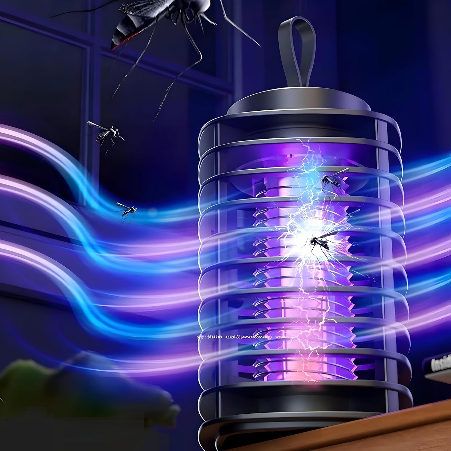 صاعق ناموس كهربائي (UV) - جهاز قاتل للناموس والحشرات آمن وبدون صوت