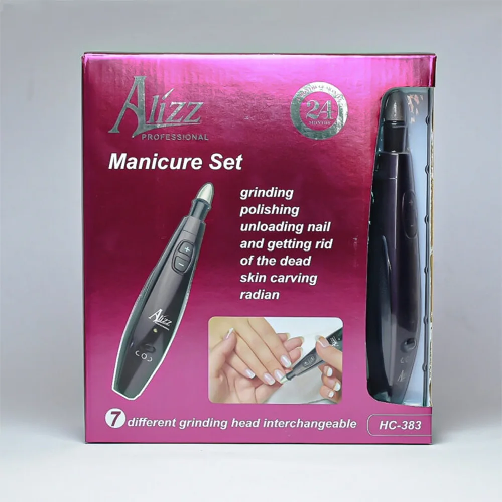 طقم باديكير ومانيكير Alizz الكهربائي (5 في 1) – صالون تجميل متكامل لأظافرك في البيت