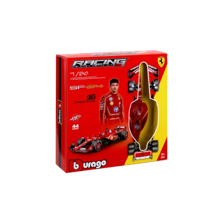 BURAGO - 1/24 - FERRARI - F1 SF-24 TEAM SCUDERIA FERRARI N 16 SEASON 2024 charles leclerc  - RED BLACK